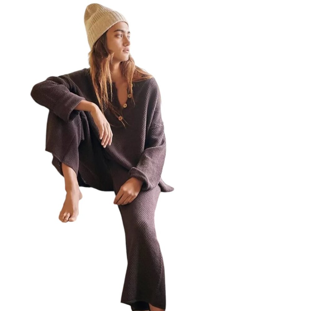 Free People Hailee Sweater Set – Brown | New Without Tag